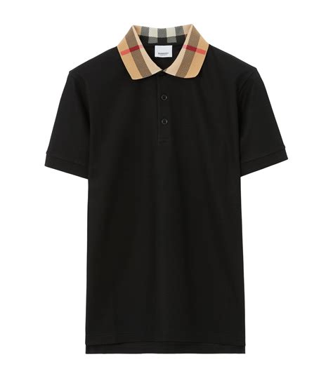 burberry men polo shirt black replica|burberry polo shirts men's price.